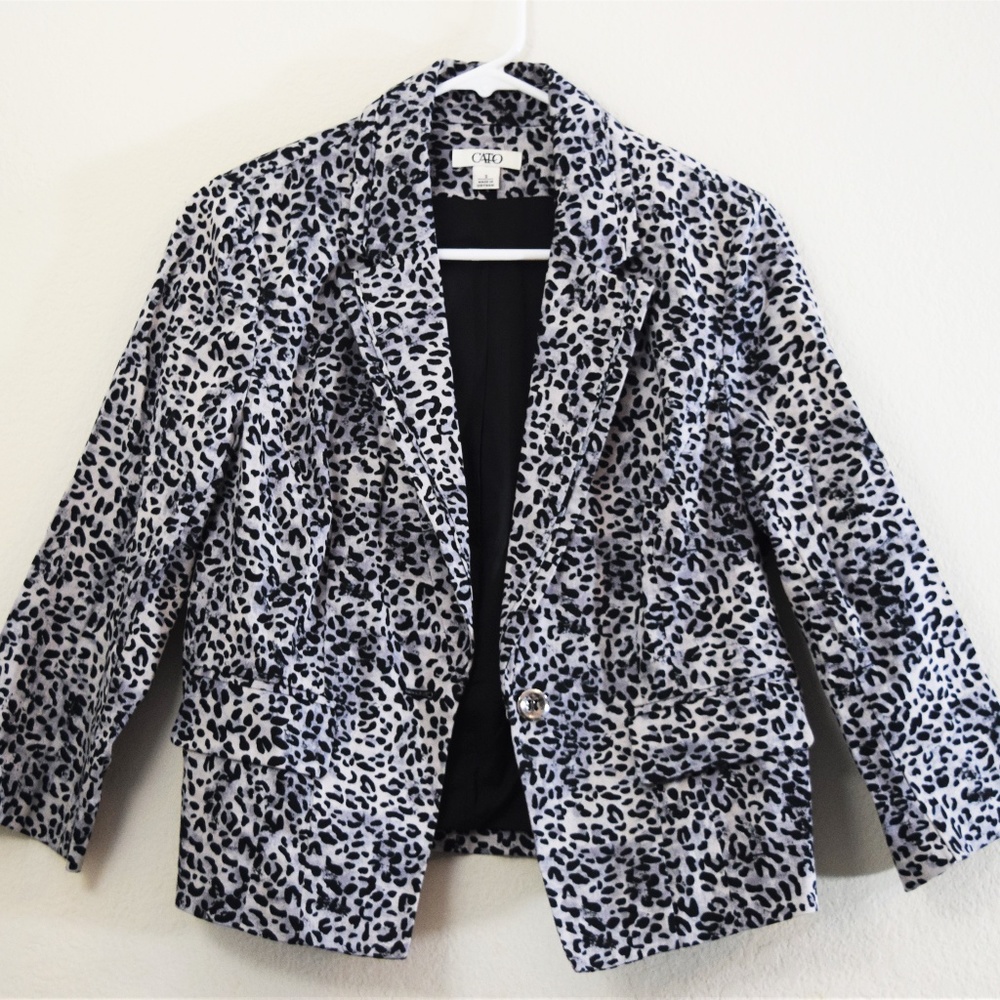 Animal Print Cato Career Jacket (Size S)